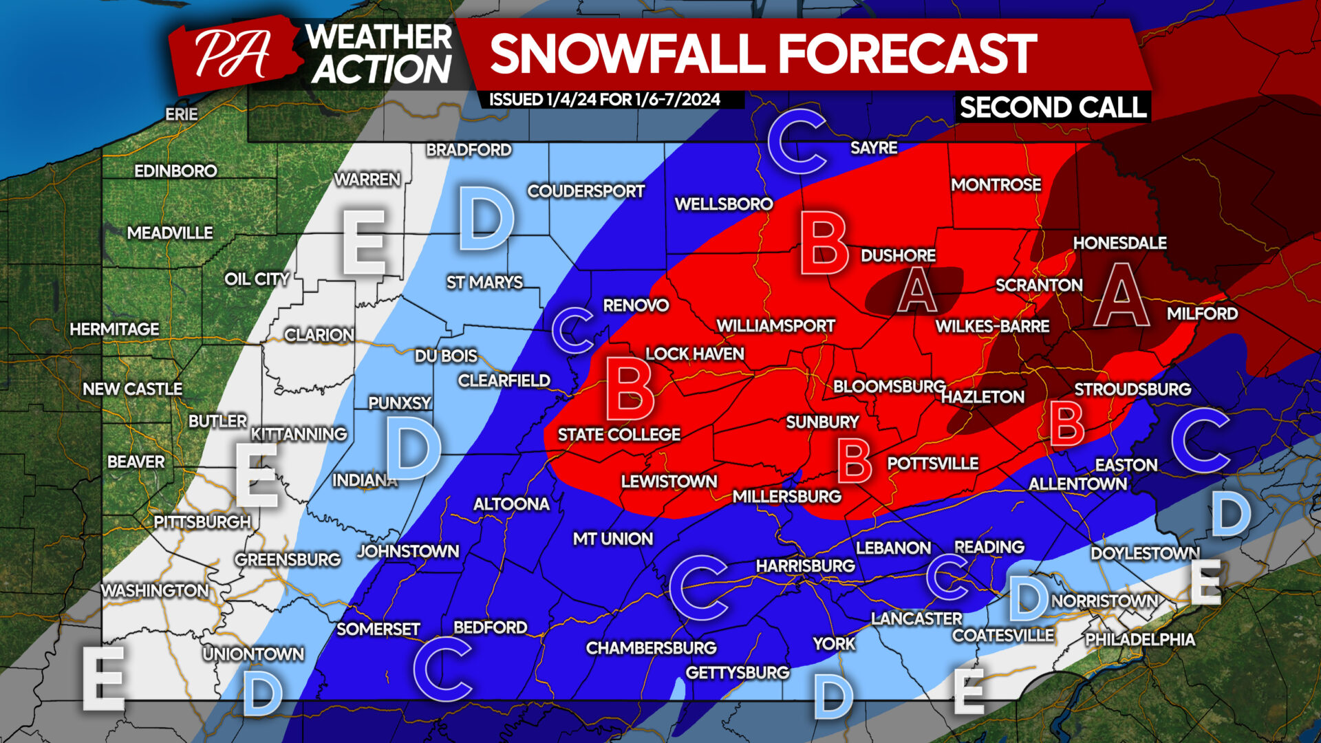 Second Call Snowfall Forecast for Significant Winter Storm Likely this Weekend