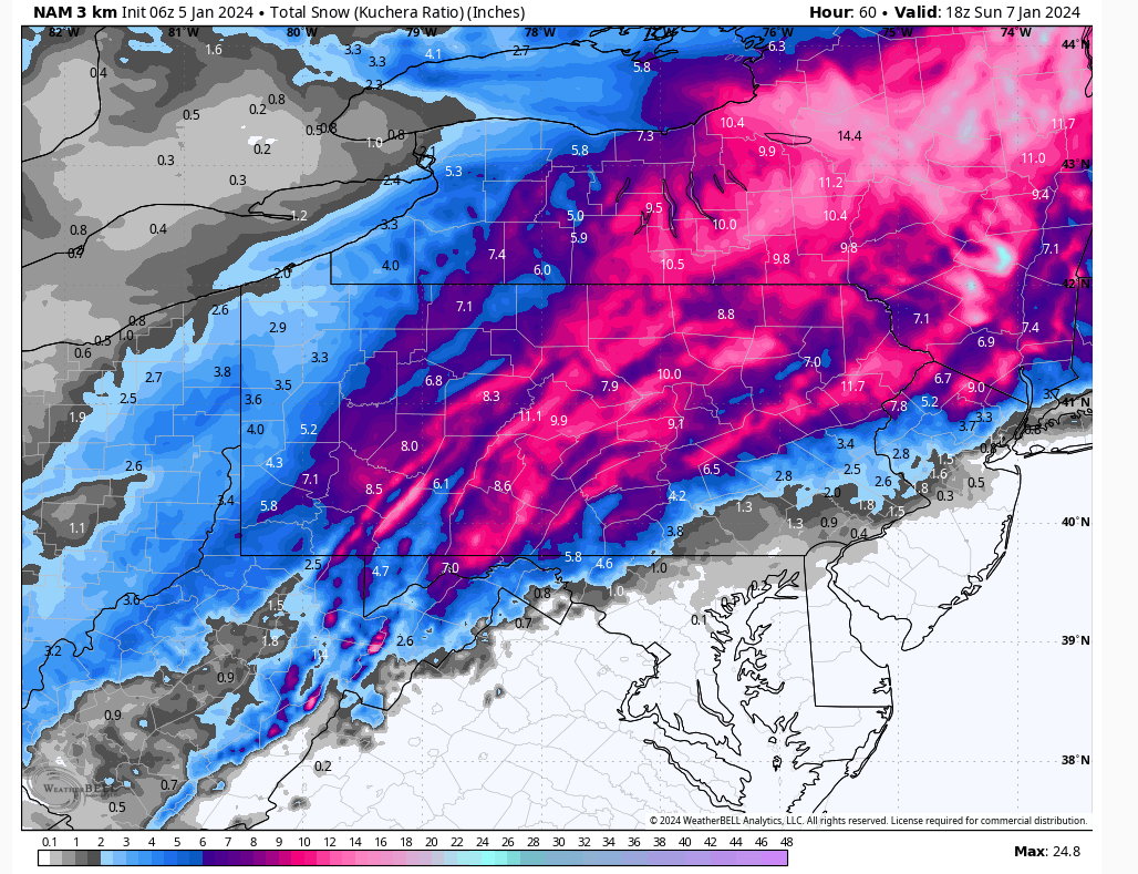 Widespread heavy snow Saturday evening, Powerful storm with wind and potential flooding next week
