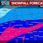 Snowfall Amounts Increased Across Pennsylvania in Final Call Forecast for Tonight’s Snowstorm