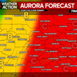 Aurora Borealis Forecast for Friday Night as Large Geomagnetic Storm Rages, Causing Northern Lights to Shine