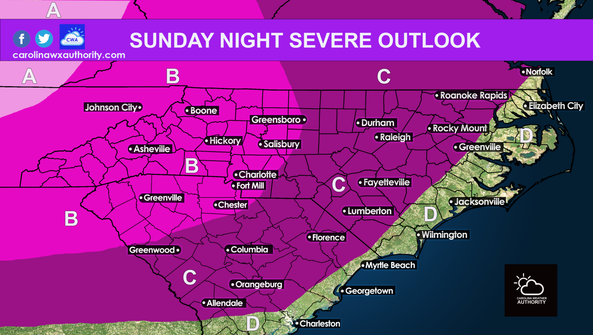 Severe Storms Could Disrupt Sunday Night Outdoor Activities - Carolina ...