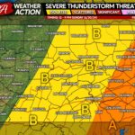 Severe Thunderstorm Potential Pushes into Eastern PA Today as Front Exits, Bringing Cooler Weather; Damaging Winds & Isolated Tornado Possible