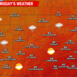 Cooler Weather Today, Hot Weather with the Chance for Thunderstorms Return Friday