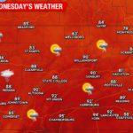 Hot Temperatures with Isolated Thunderstorms for the Remainder of the Week