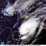 Beryl’s remnants will maintain tropical air and possibly deliver heavy downpours this week