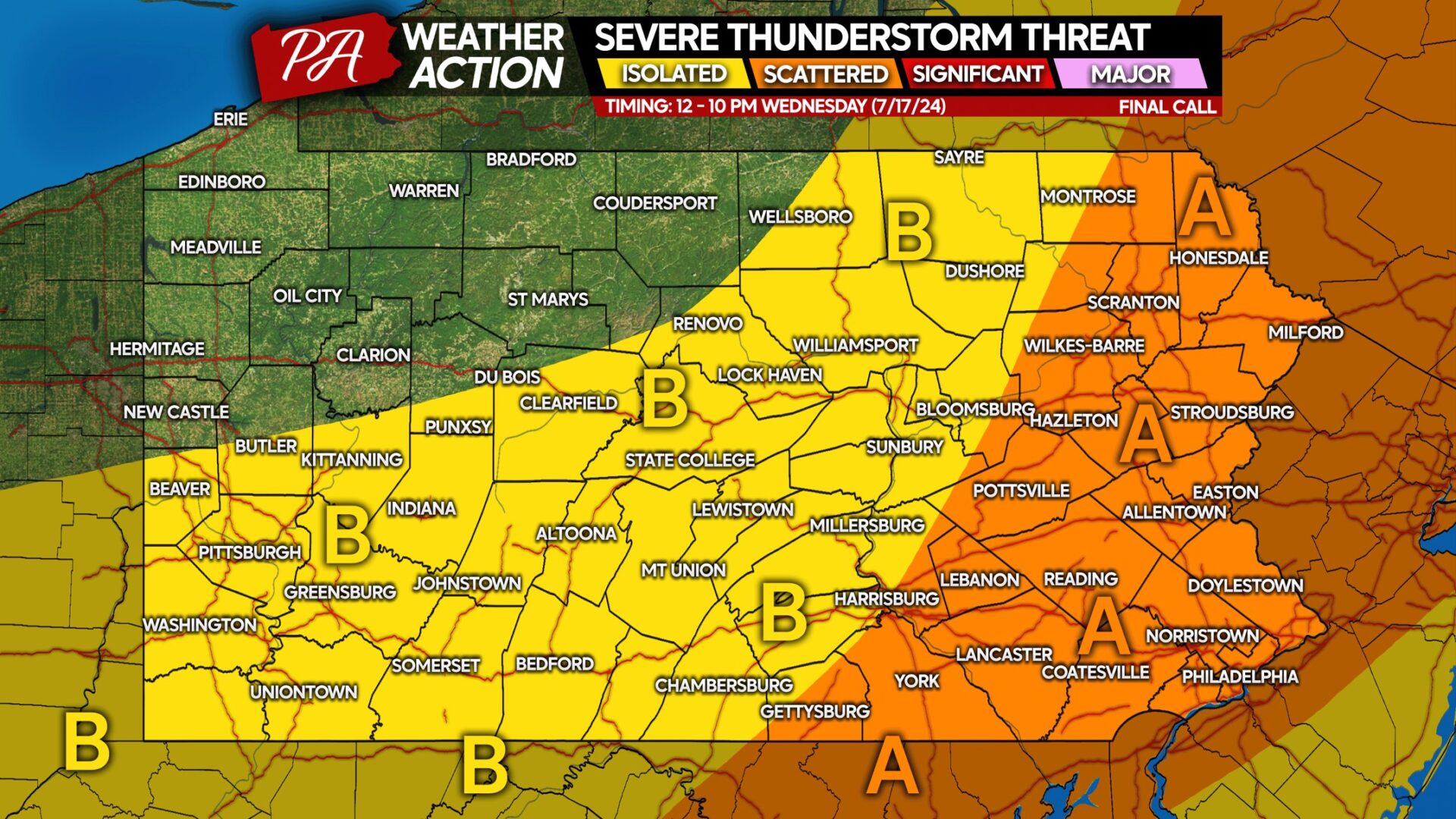 Final Severe Thunderstorm Threat Comes Wednesday As Cold Front Will End Heat Wave Soon After; New Pattern Coming?