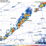 Scattered Thunderstorms Today and Thursday, Quiet Weather Returns Friday