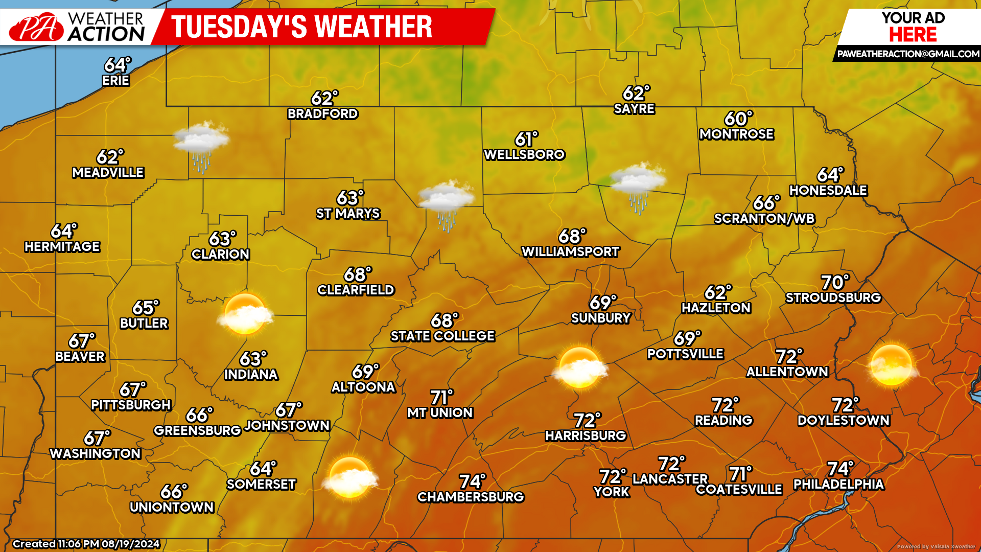 Beautiful Stretch of Weather the Next Several Days