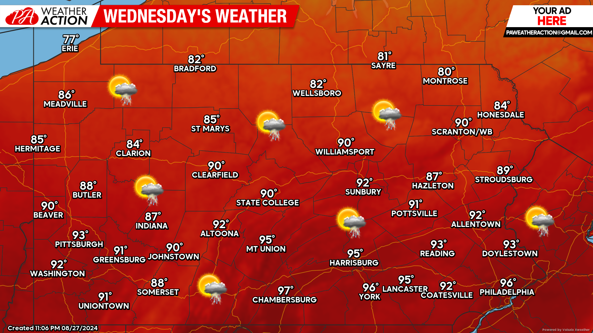 Isolated Strong to Severe Thunderstorms Today + A Look into Labor Day Weekend