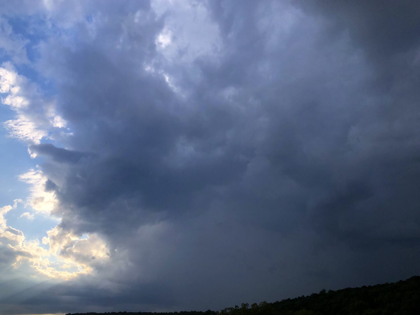 Humid and unsettled weather through Sunday.  Dry crisp autumnal air arrives Monday!