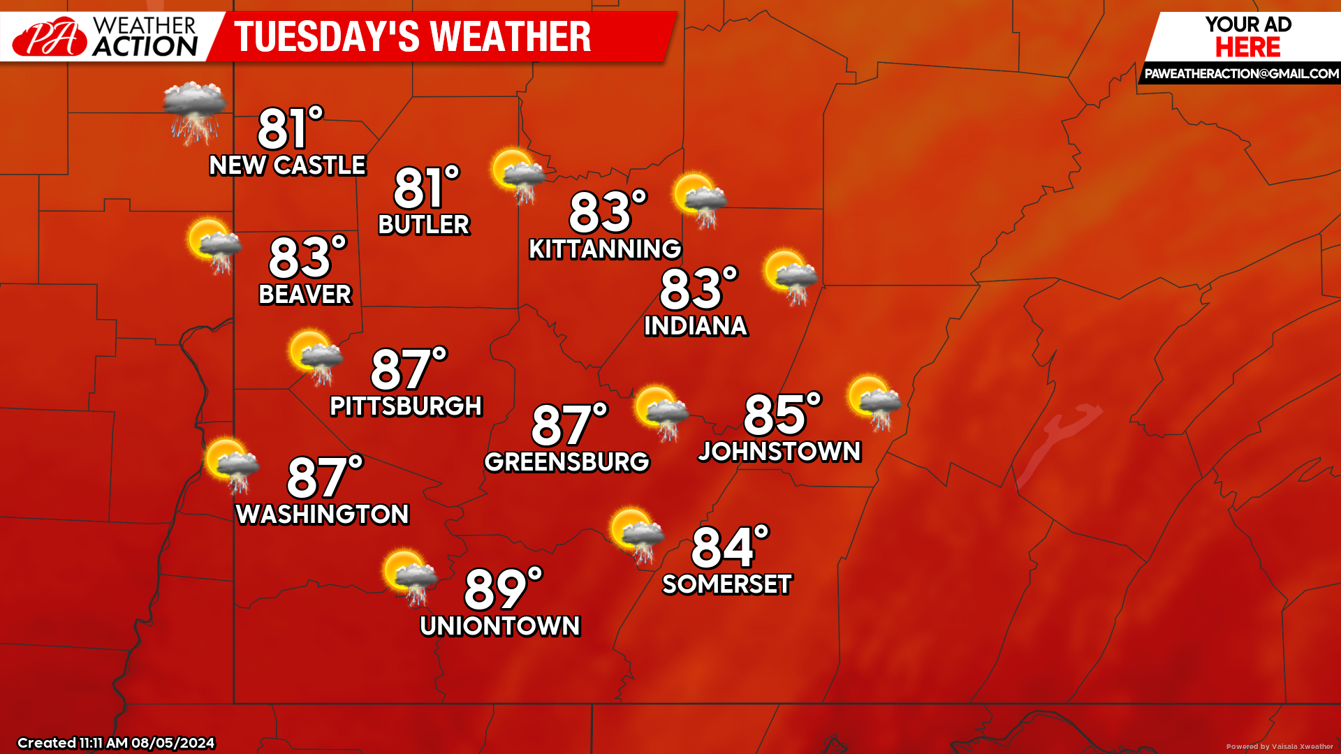 Scattered Severe Thunderstorms Possible