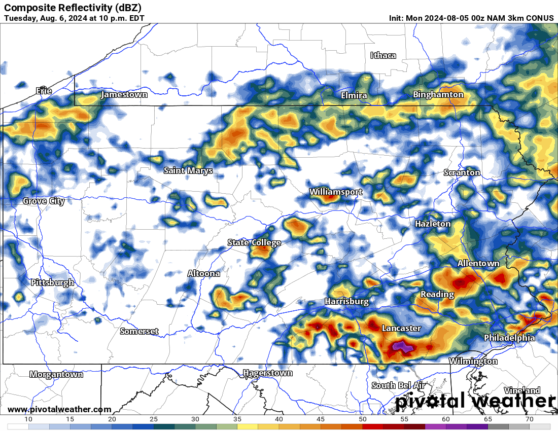 Isolated Thunderstorms Today & Tuesday, Eyes Then Turn to Hurricane Debby