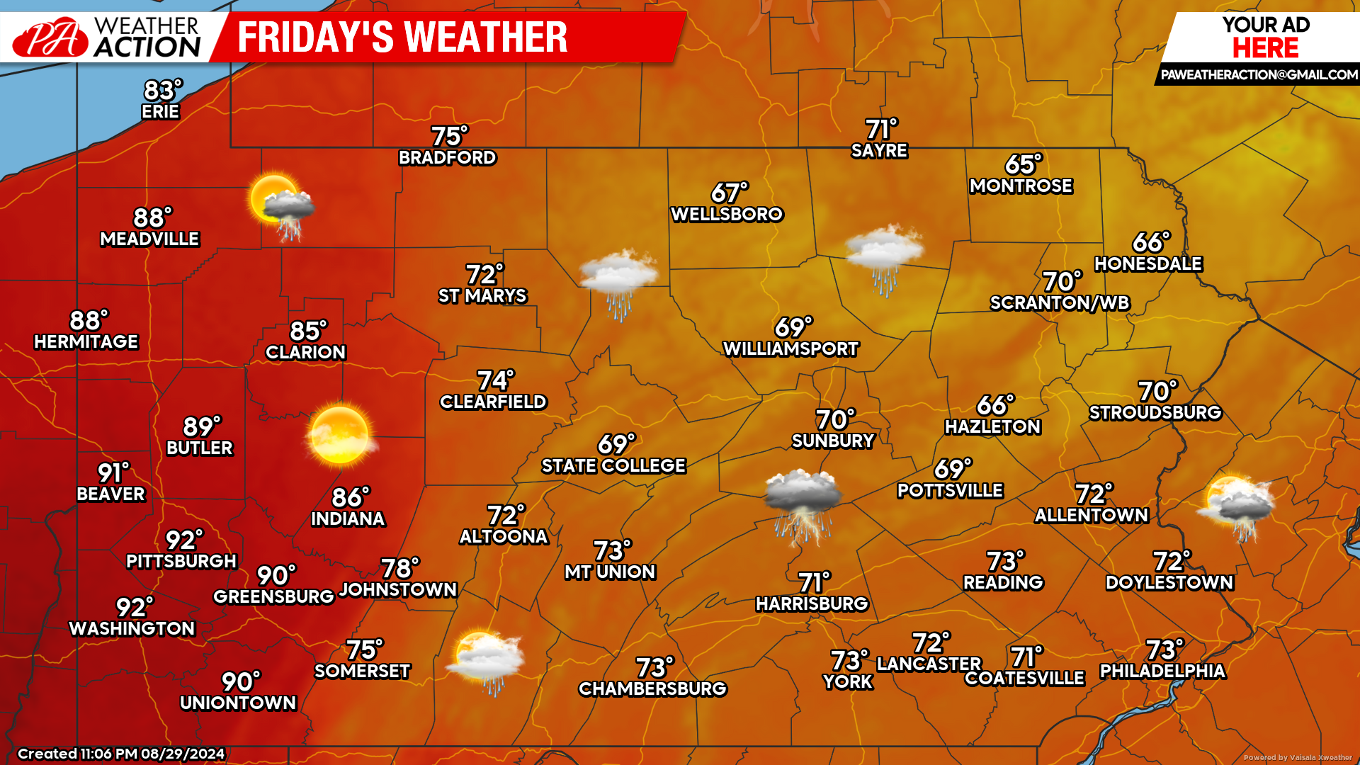 Unsettled Weather Expected for Labor Day Weekend