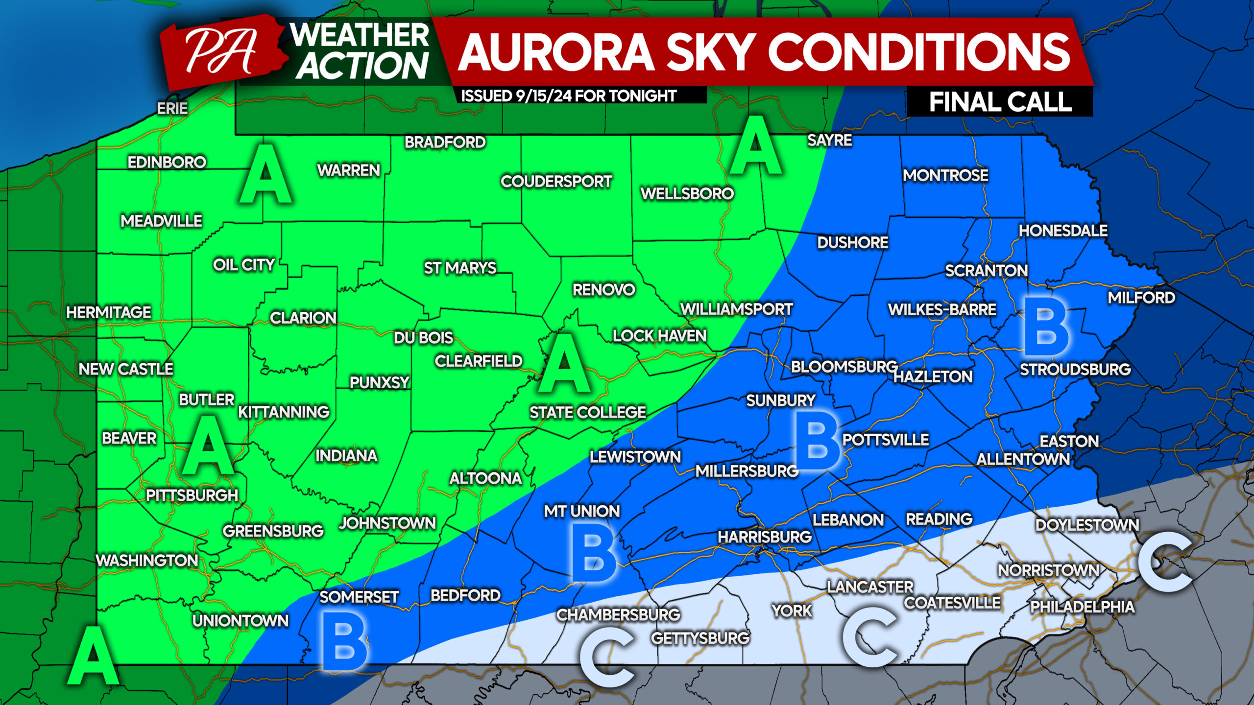 Aurora Borealis May Be On the Horizon Across Pennsylvania & Much of the Northern US Early Monday Morning