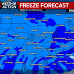 Freeze Forecast for Wednesday into Late Week; First Snowflakes Possible Across Parts of Pennsylvania!