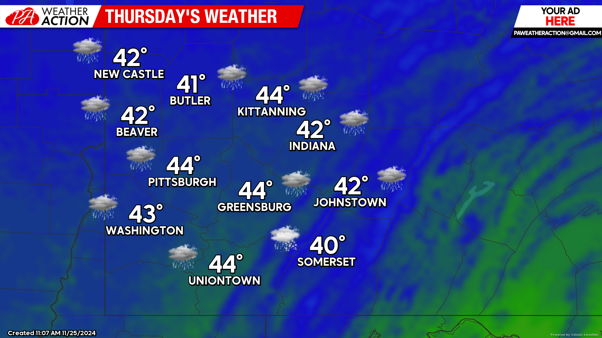 Rain and Snow Chances Return Wednesday Night into Thanksgiving