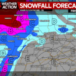 First Call Snowfall Forecast for Clipper + Lake Effect Snow Wednesday – Friday in Pennsylvania