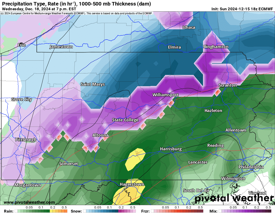 Active Pattern Continues in PA, Next Chance for Wintry Weather Arrives Wednesday