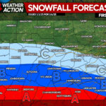 First Call Snowfall Forecast for Monday’s Winter Storm in Pennsylvania