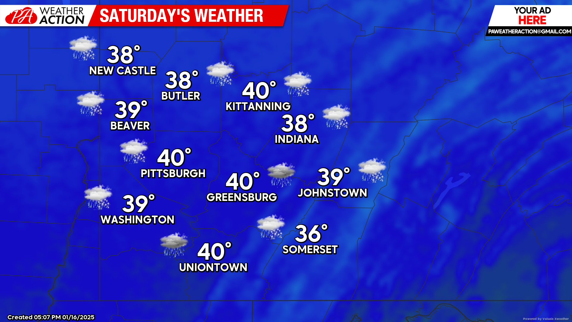 Warmer Temperatures this Weekend with Chances for Rain and Snow