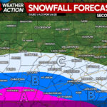 Second Call Snowfall Forecast for Monday’s Southern PA Snowstorm