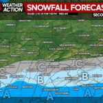 Second Call Snowfall Forecast for Two Winter Weather Threats Midweek in Pennsylvania