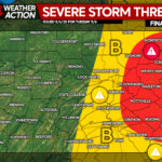 Large Hail Threat Moves into Eastern PA Tuesday within Severe Storms