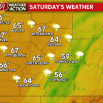 Another Round of Showers and Thunderstorms Before Warming Trend Sets In
