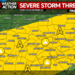 Strong Thunderstorms With Gusty Winds & Hail Possible Thursday & Friday in Areas of PA
