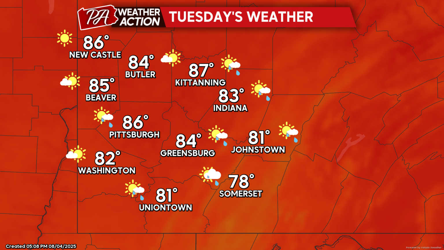 Sunny Skies and Seasonable Temperatures - Southwest PA - Dan Smith