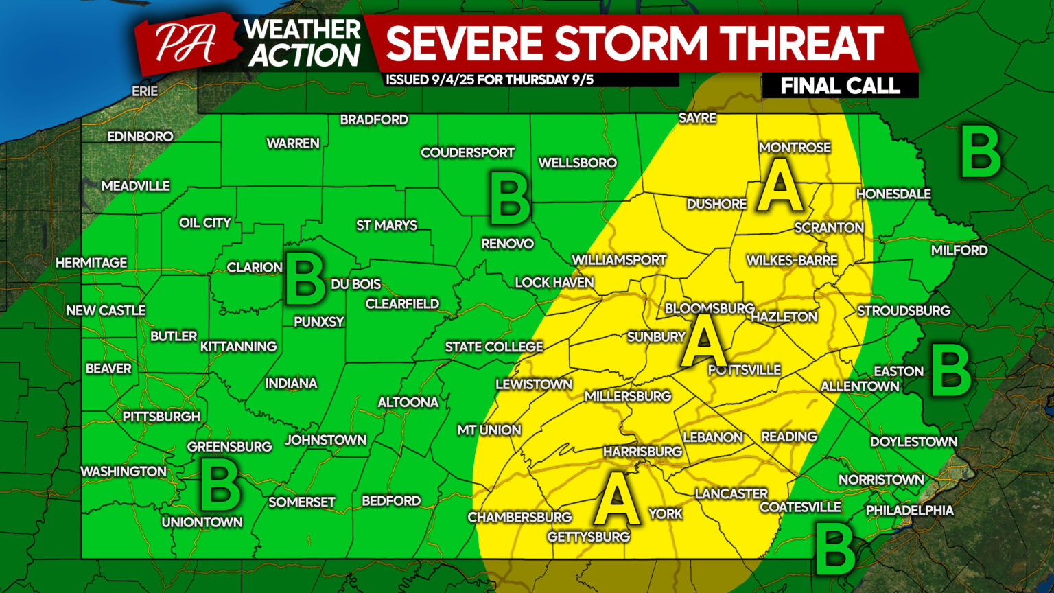 Radar - PA Weather Action