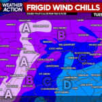 First Look Wind Chill Forecast for Early Next Week in Pennsylvania