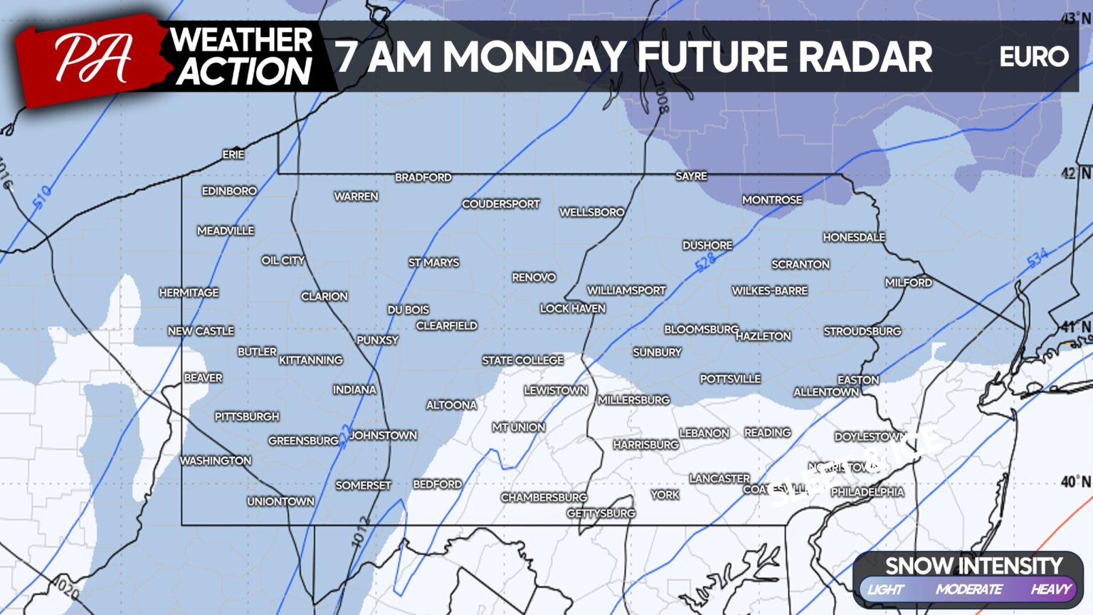 First Call Forecast for Crippling Winter Storm Bringing Much of PA Up ...