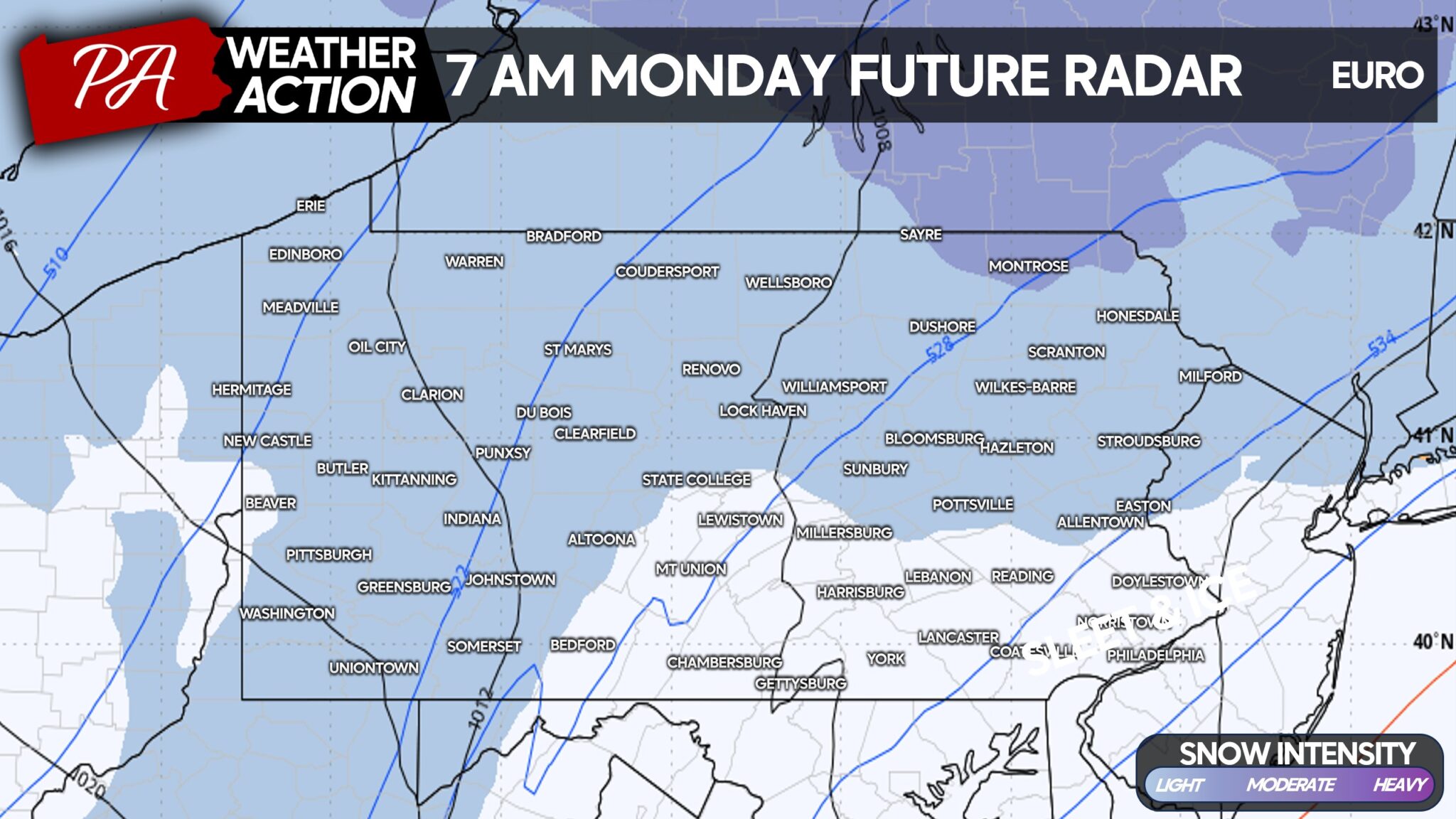 First Call Forecast for Crippling Winter Storm Bringing Much of PA Up ...