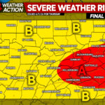 Severe Thunderstorms with Localized Damaging Winds Possible in Areas of Pennsylvania Today