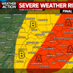Severe Thunderstorms With Damaging Wind, Isolated Tornado Risk Likely Thursday in PA
